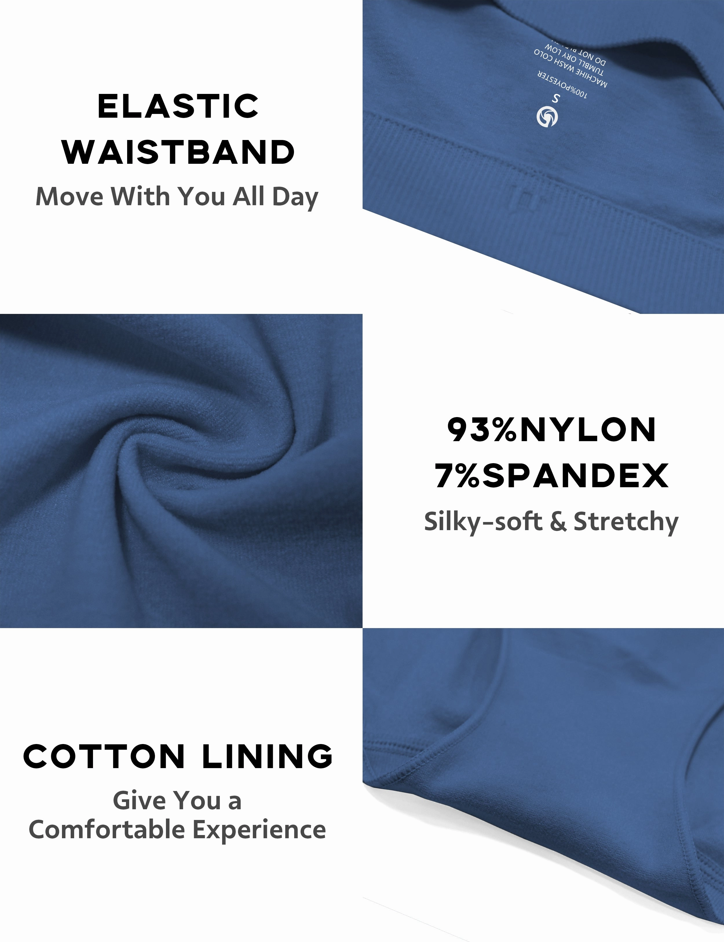Seamless Sports Bikini Underwear darknavy