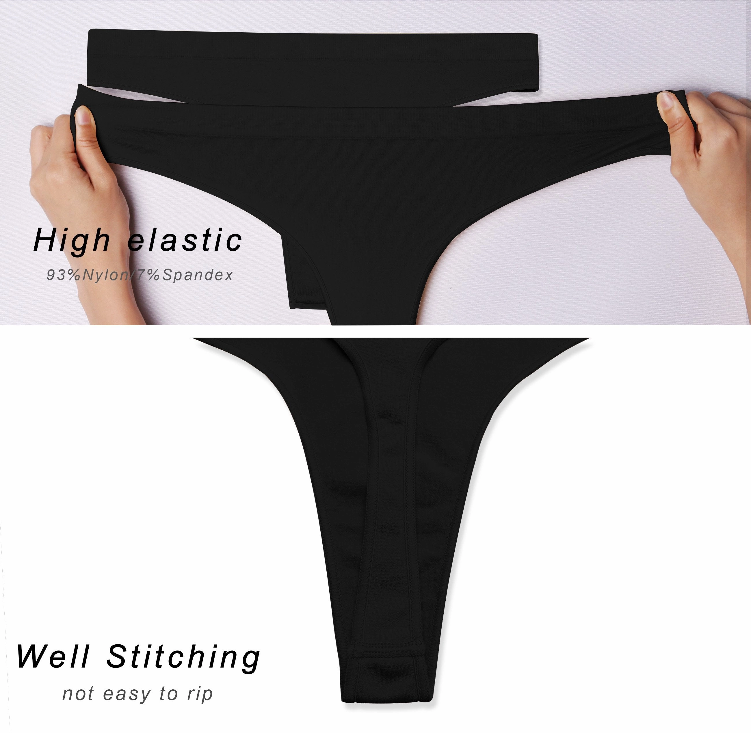 Seamless Sports Thongs Underwear black ins_Gym