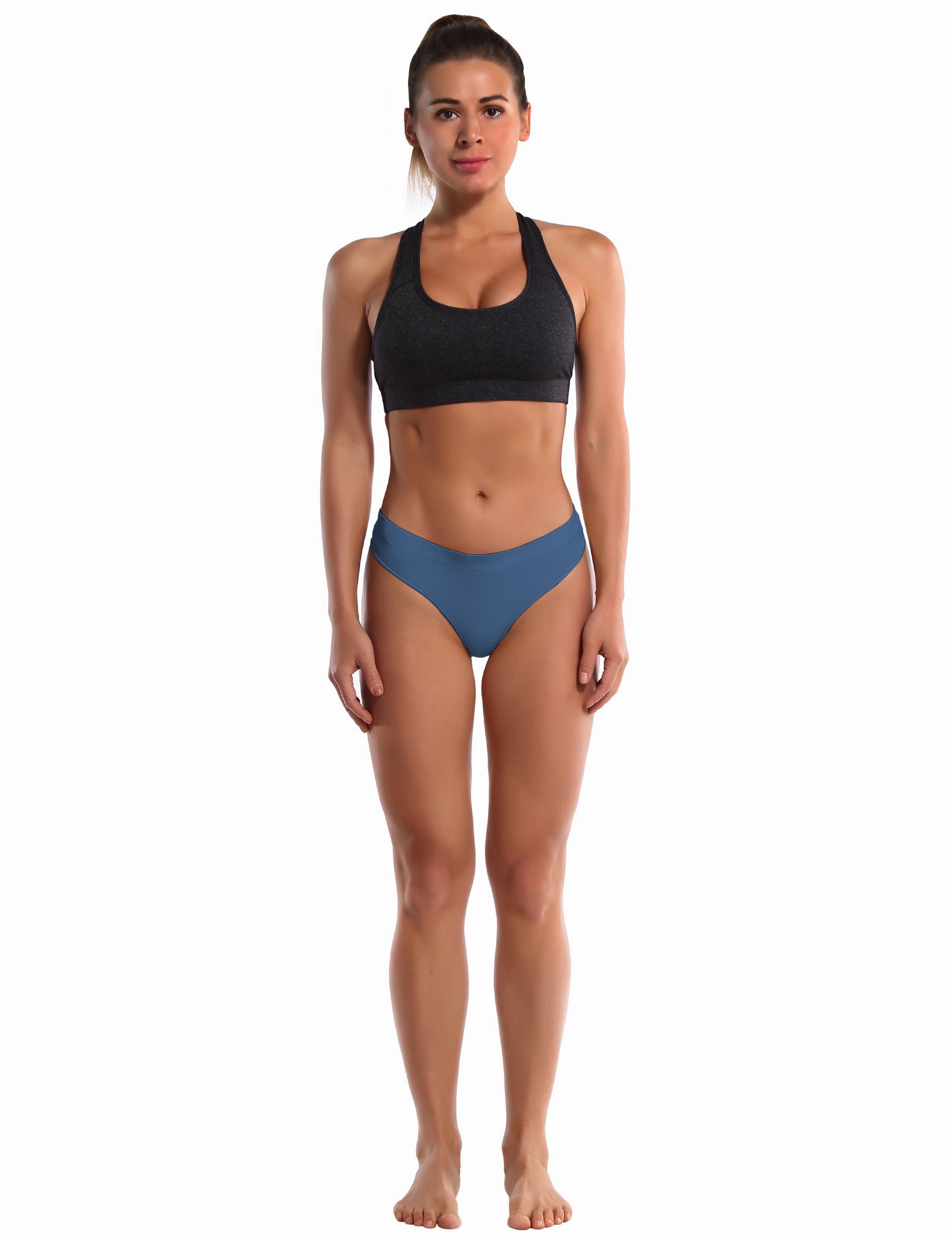 Seamless Sports Thongs Underwear darknavy_Golf