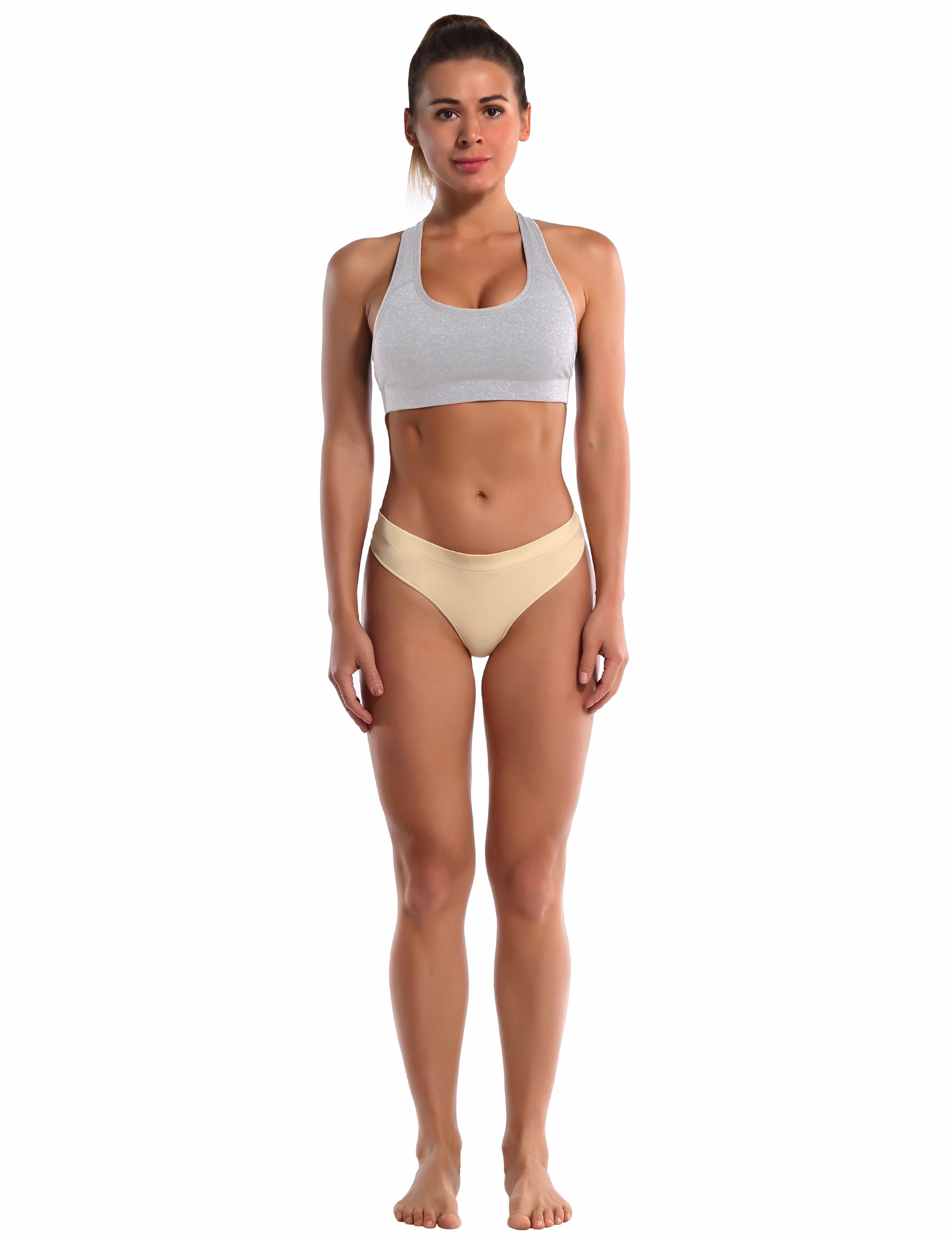Seamless Sports Thongs Underwear skin ins_Gym