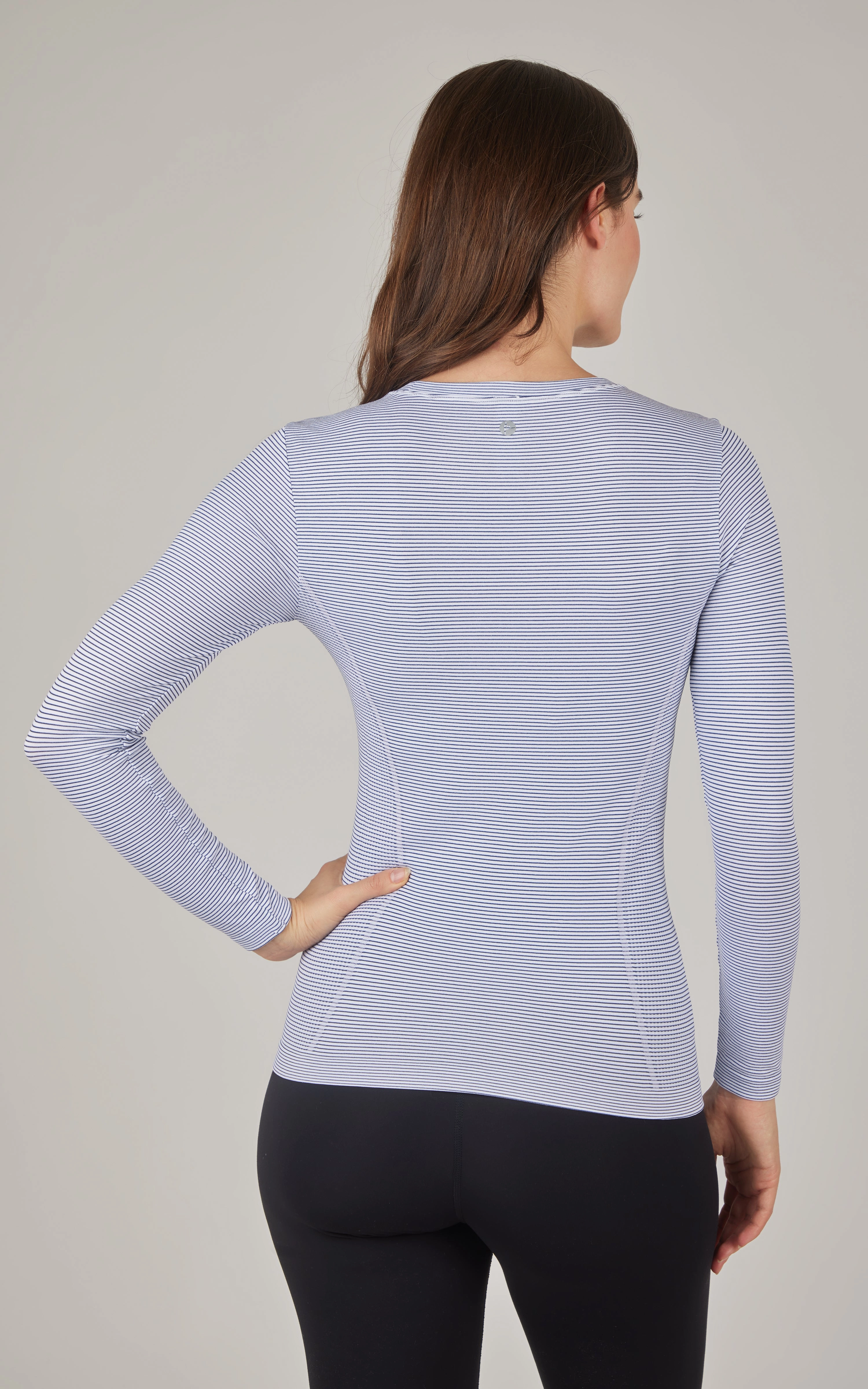 Seamless Stripe Long Sleeve Top