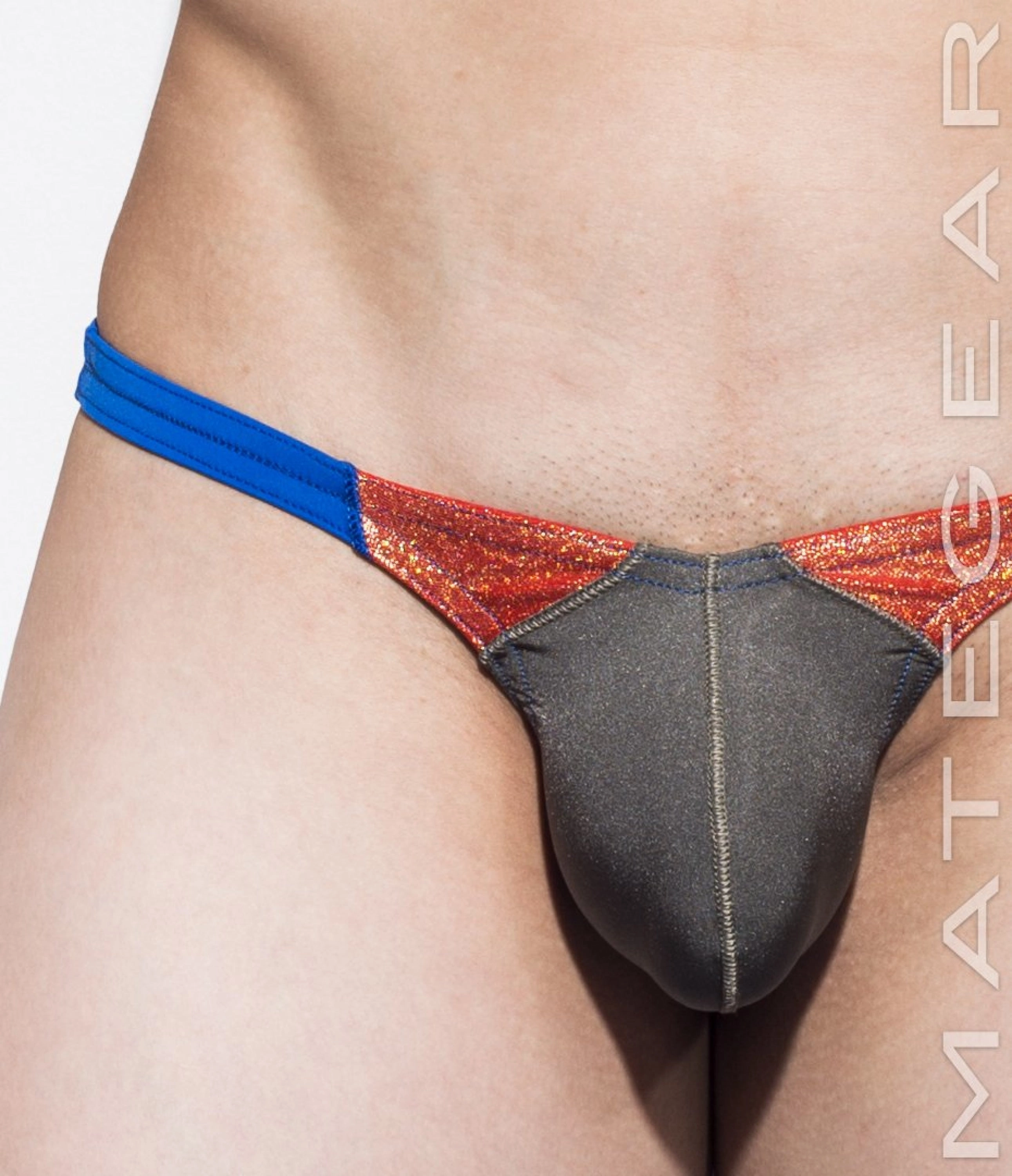 Sexy Men's Swimwear Ultra Swim Pouch Bikini - Ran Nam III (Tapered Sides / V-Front / Half Back)