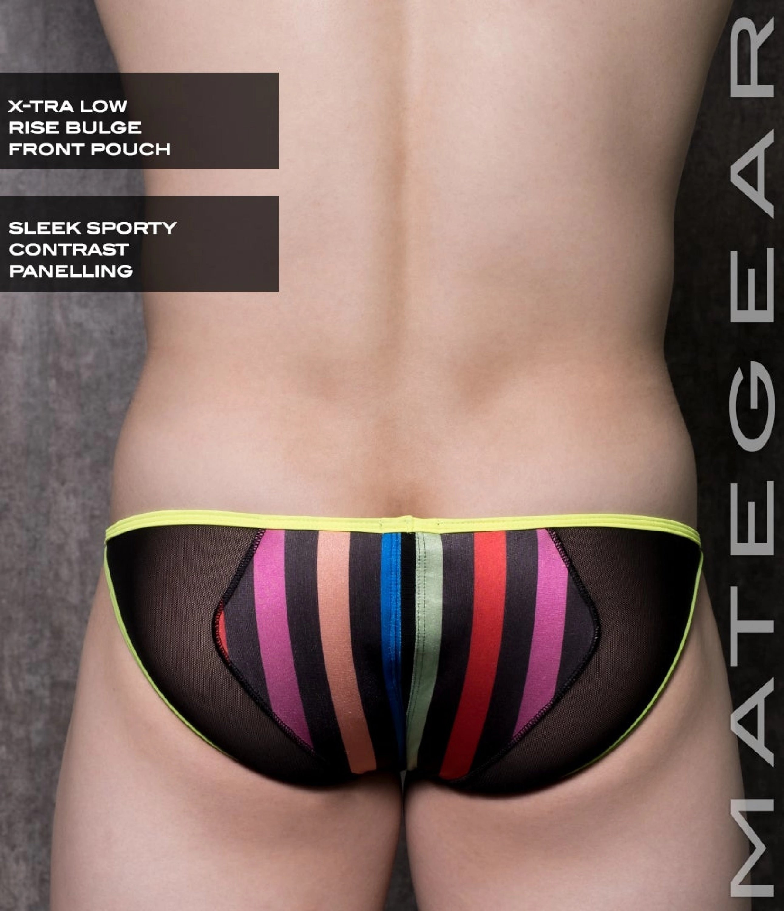 Sexy Mens Swimwear Ultra Swim Pouch Bikini - Bok Chin (Xtra Low Rise V-Front)