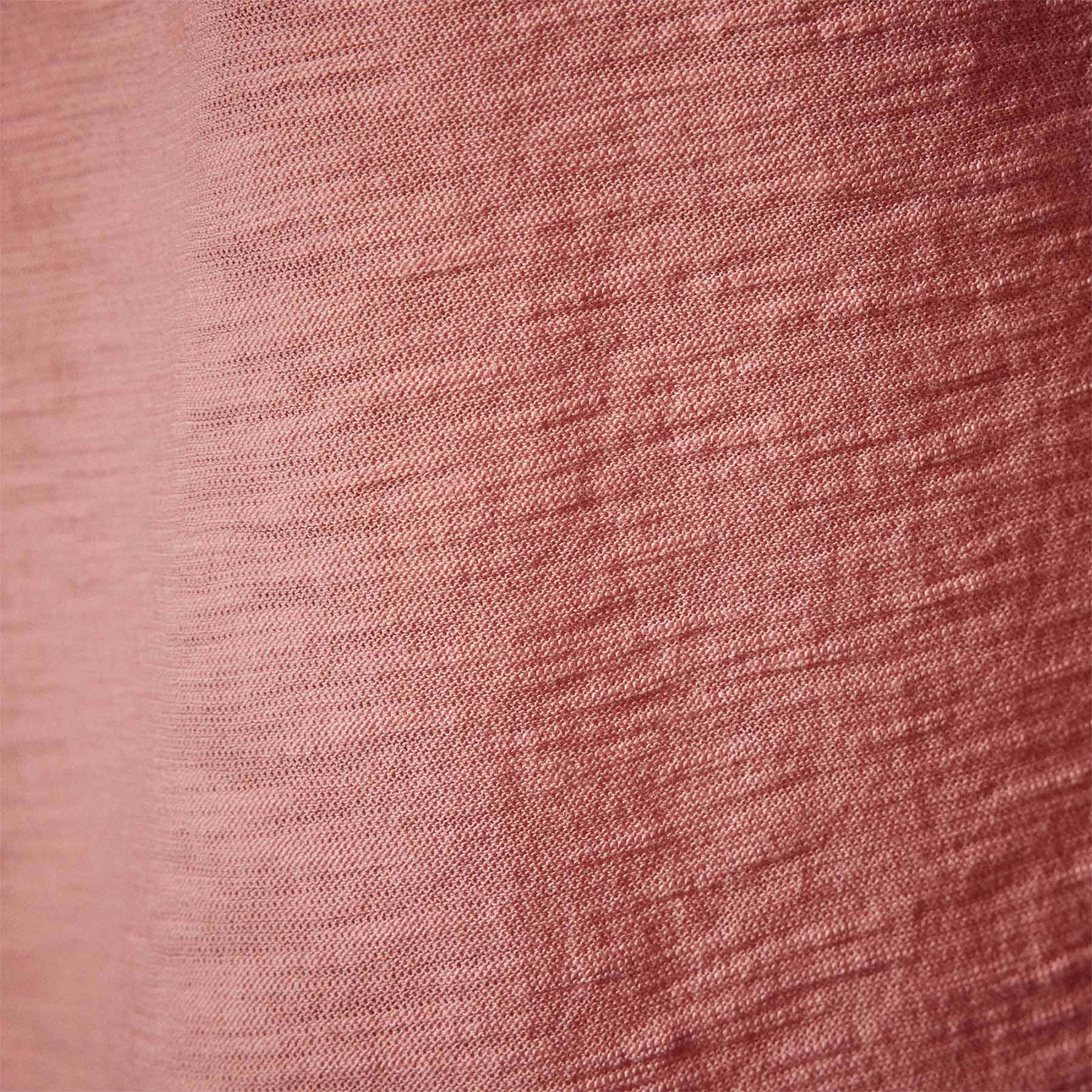Sheer Slub Crew Neck Tee - Flamingo