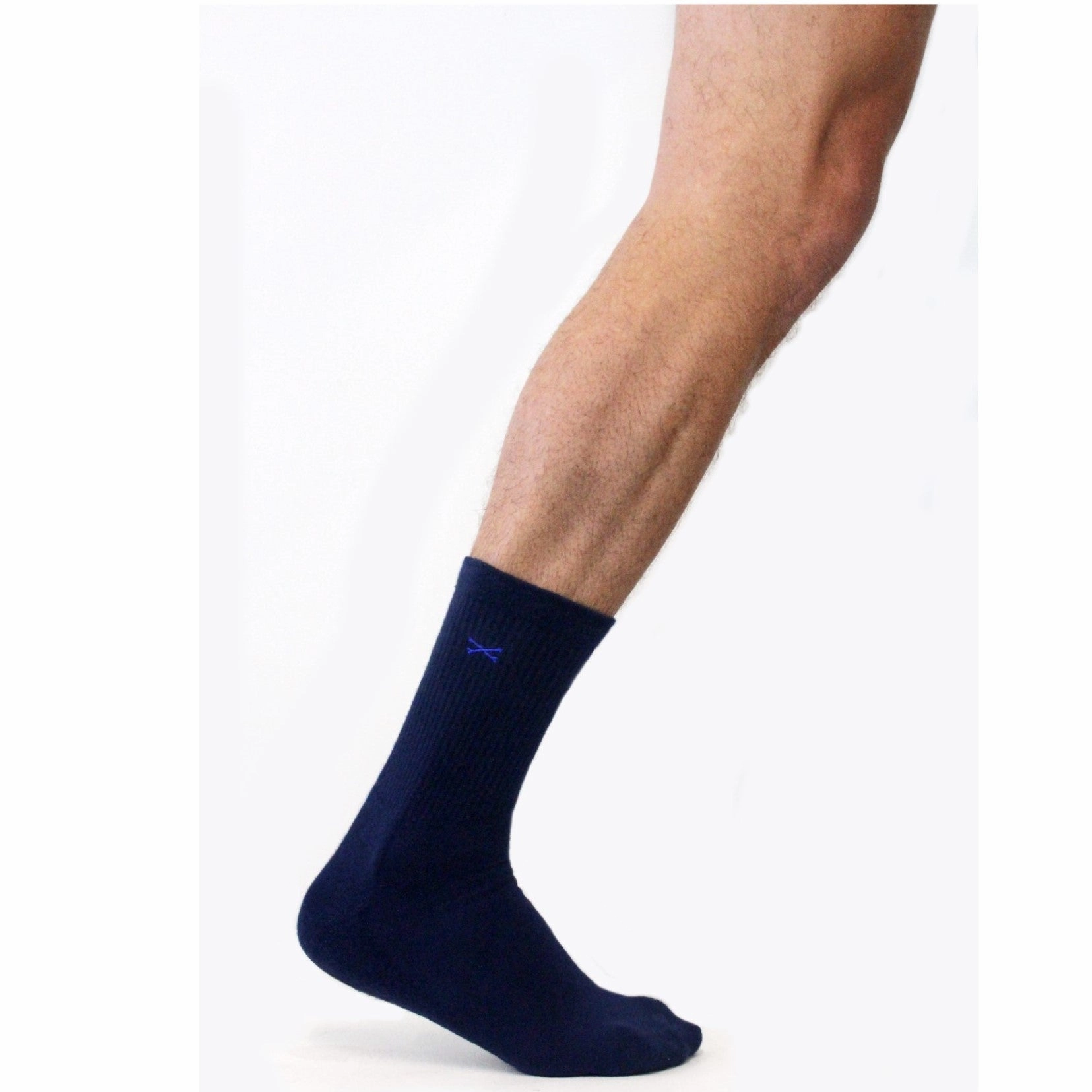 Skull and Bones - Mens Crew Grip Socks (Barre / Pilates)