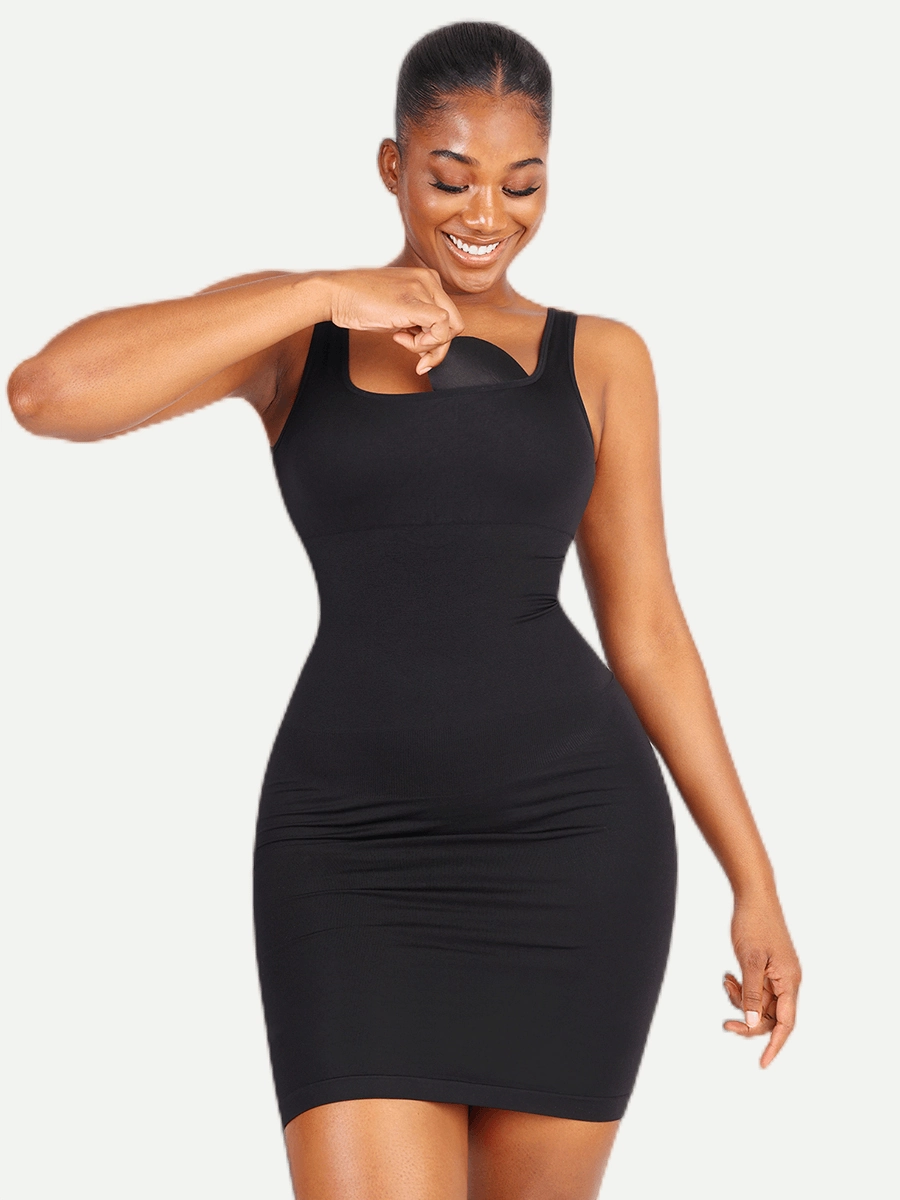 Snatching Square-neck Shaper Dress