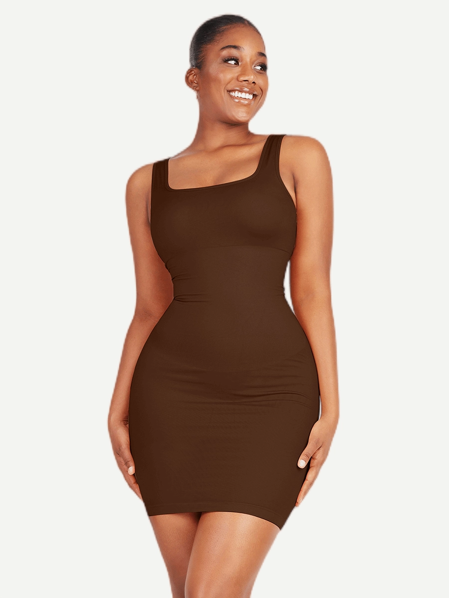 Snatching Square-neck Shaper Dress