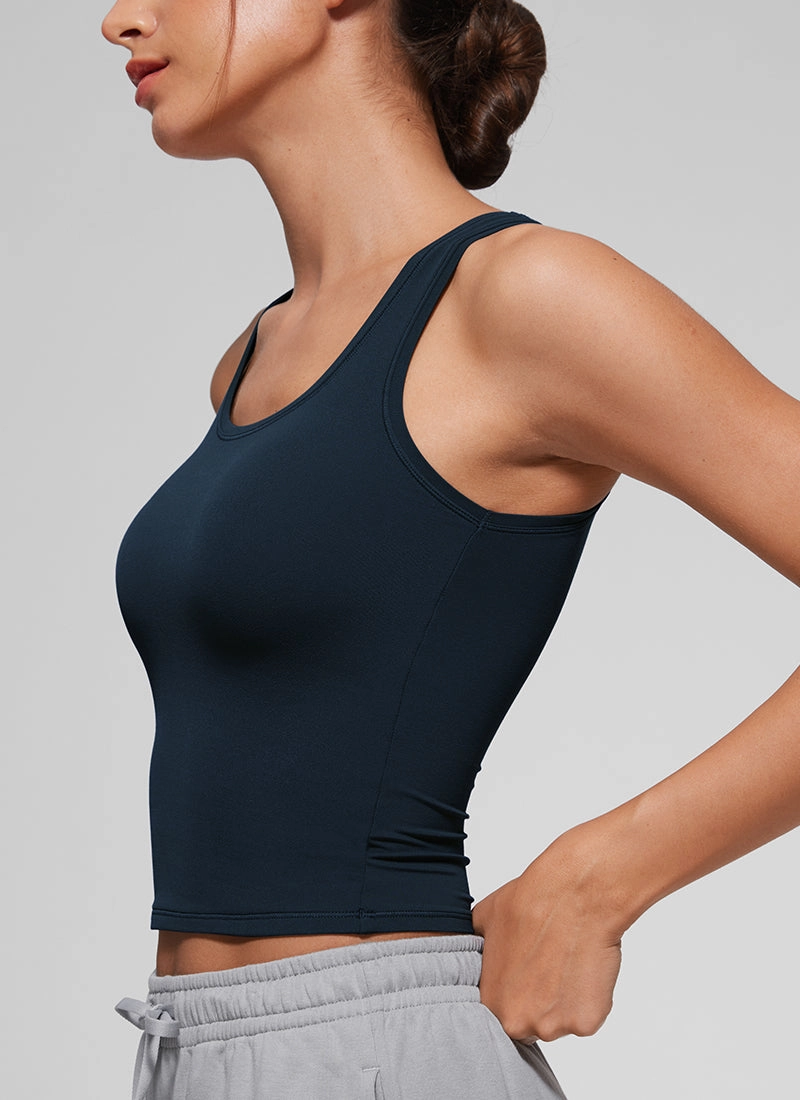 Softembrace Soft Double Lined Scoop Neck Tanks
