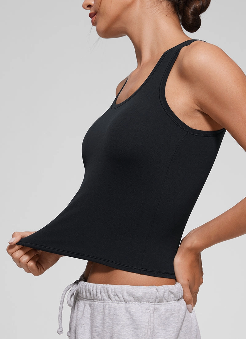 Softembrace Soft Double Lined Scoop Neck Tanks