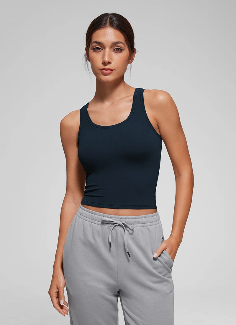 Softembrace Soft Double Lined Scoop Neck Tanks