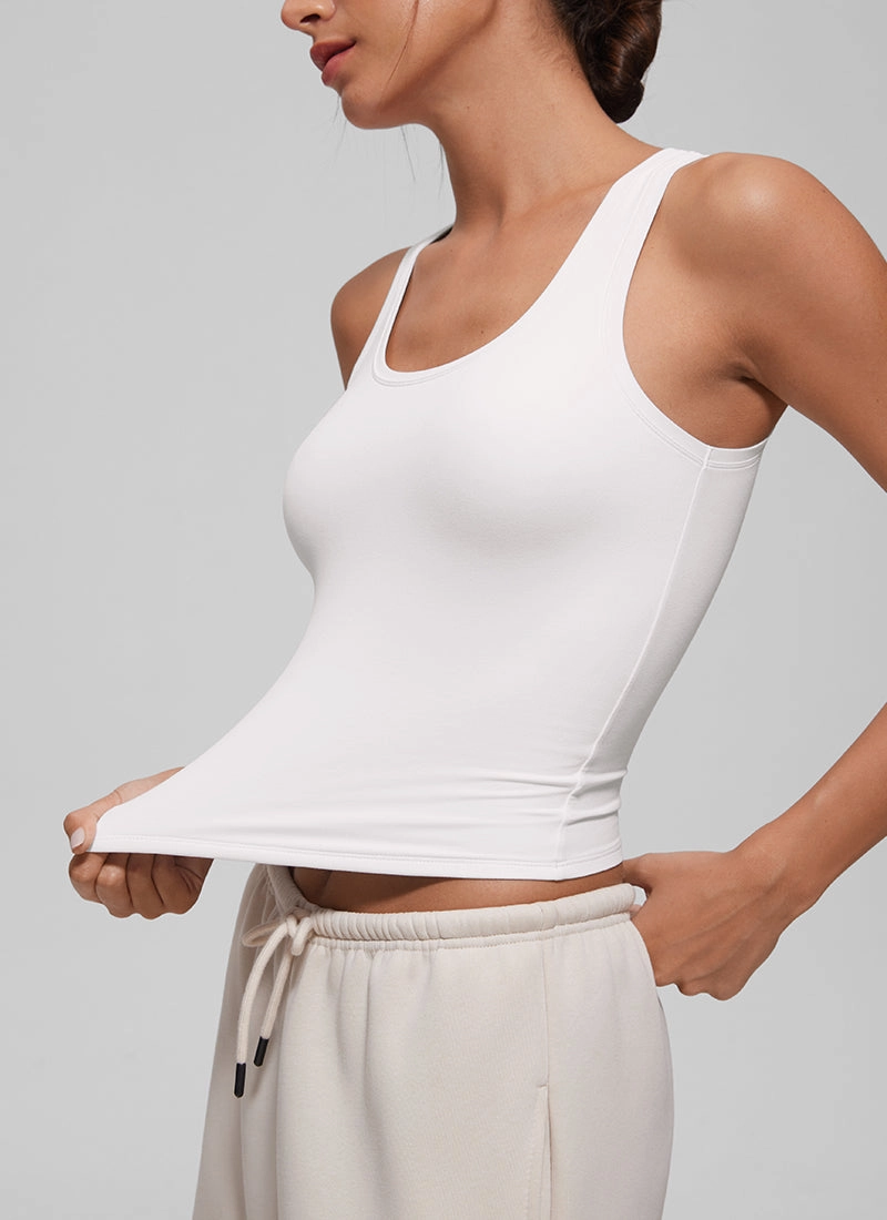Softembrace Soft Double Lined Scoop Neck Tanks