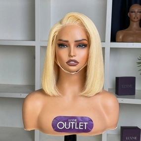 Special Deal | Blonde 613 Silky Straight Bob Glueless 5x5 Closure HD Lace Wig Pre-Cut Lace