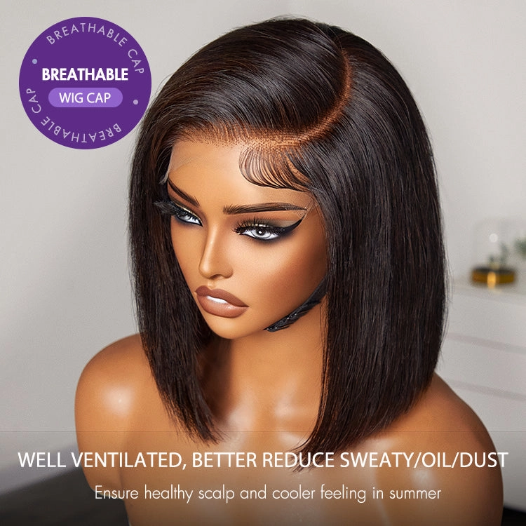 Special Deal | Luvme Hair PartingMax Glueless Wig Silky Blunt Bob Cut 7x6 Closure HD Lace Wig Breathable Cap