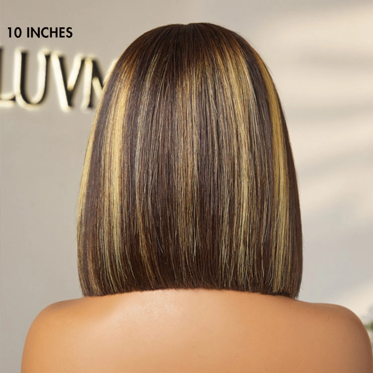 Special Deal | PartingMax Glueless Honey Blonde Highlight Silky 7x6 Closure HD Lace Bob Wig - US ONLY