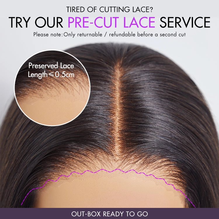 Special Deal | PartingMax Glueless Honey Blonde Highlight Silky 7x6 Closure HD Lace Bob Wig - US ONLY