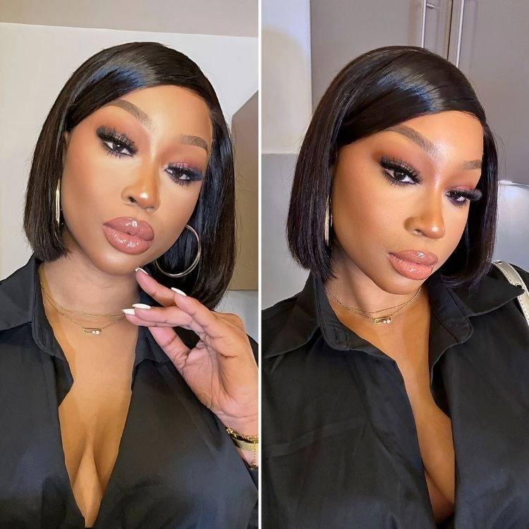 Special Deal | Swoop Bangs Breathable Cap Deep Left C Part Silky Straight Glueless 5x5 Closure Lace Wig