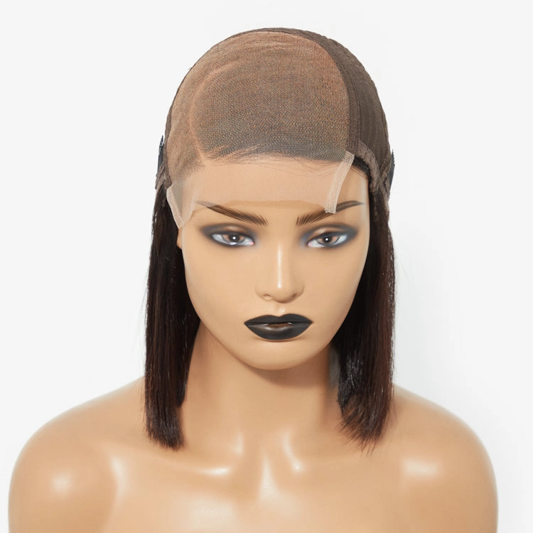 Special Deal | Swoop Bangs Breathable Cap Deep Left C Part Silky Straight Glueless 5x5 Closure Lace Wig
