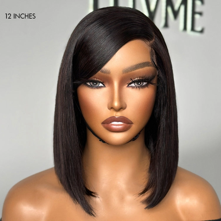 Special Deal | Swoop Bangs Breathable Cap Deep Left C Part Silky Straight Glueless 5x5 Closure Lace Wig