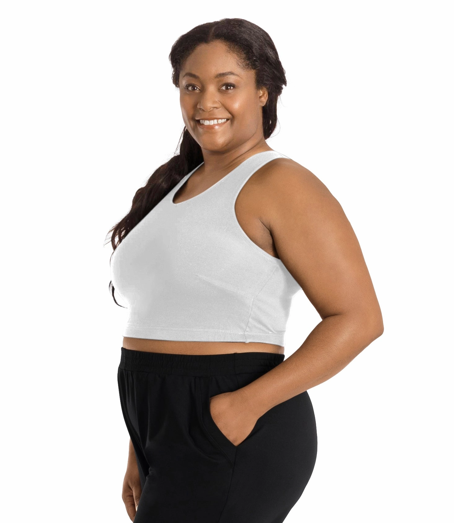 Stretch Naturals Full Fit V-Neck Bra Top Basic Colors