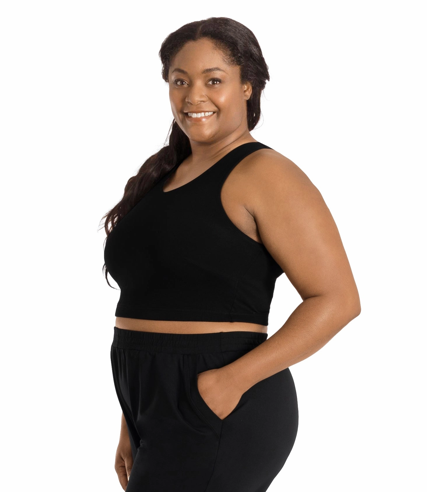 Stretch Naturals Full Fit V-Neck Bra Top Basic Colors