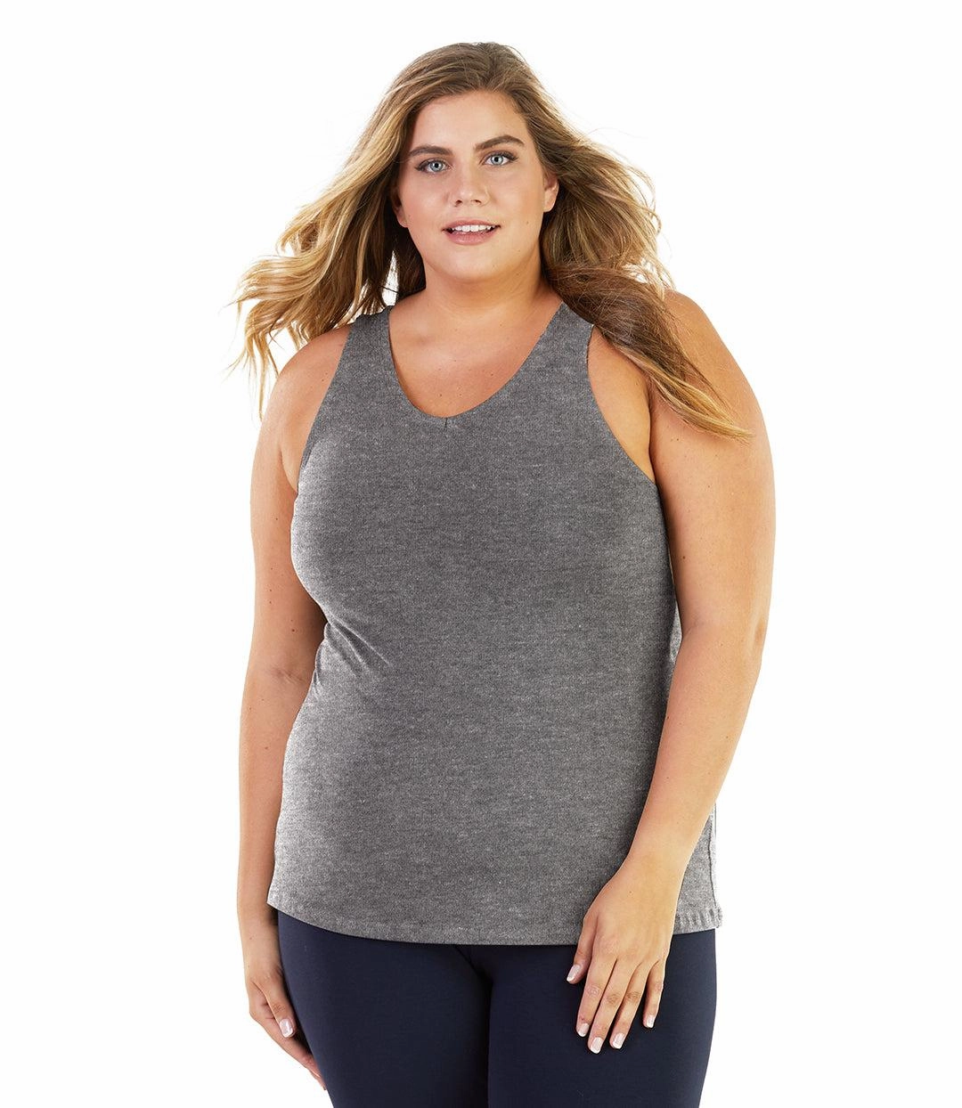 Stretch Naturals Long Support Tank Classic Colors - FINAL SALE