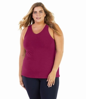 Stretch Naturals Long Support Tank Classic Colors - FINAL SALE