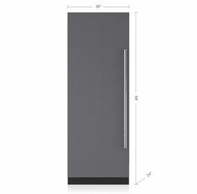 Sub-Zero IC30RRH 30" Designer Column Refrigerator - Panel Ready
