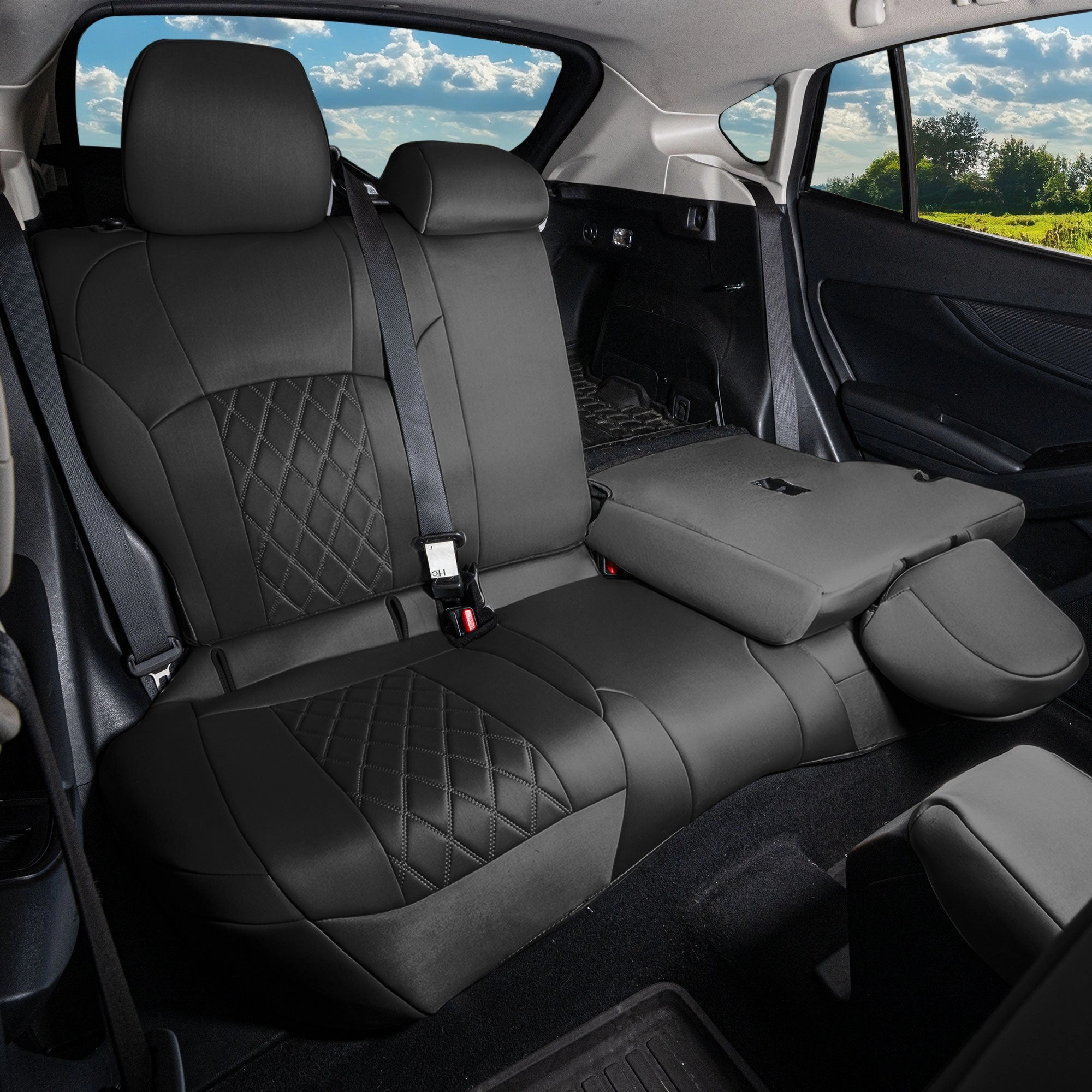 Subaru Crosstrek 2018-2023 - Full Set Seat Covers - Black Ultraflex Neoprene