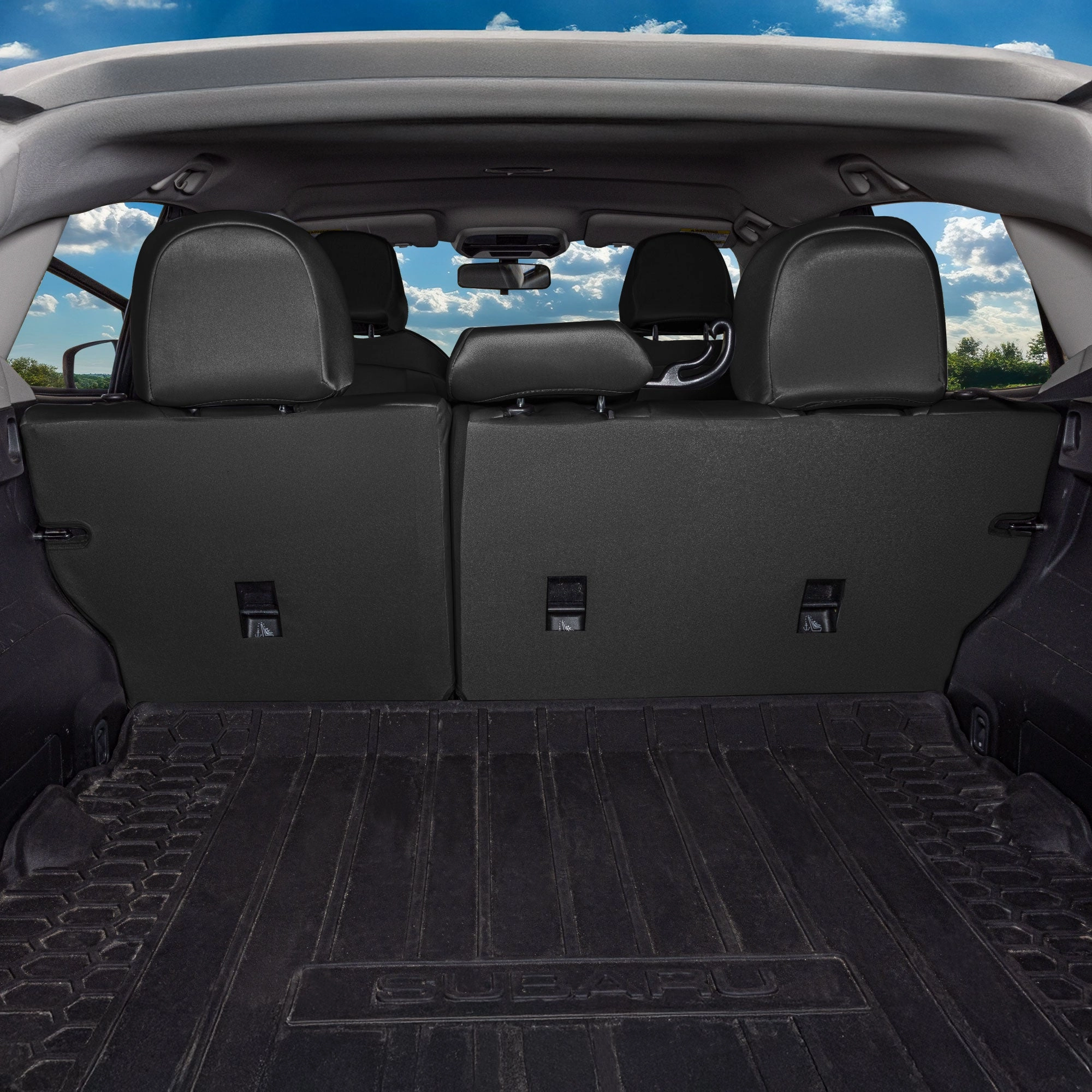 Subaru Crosstrek 2018-2023 - Full Set Seat Covers - Black Ultraflex Neoprene
