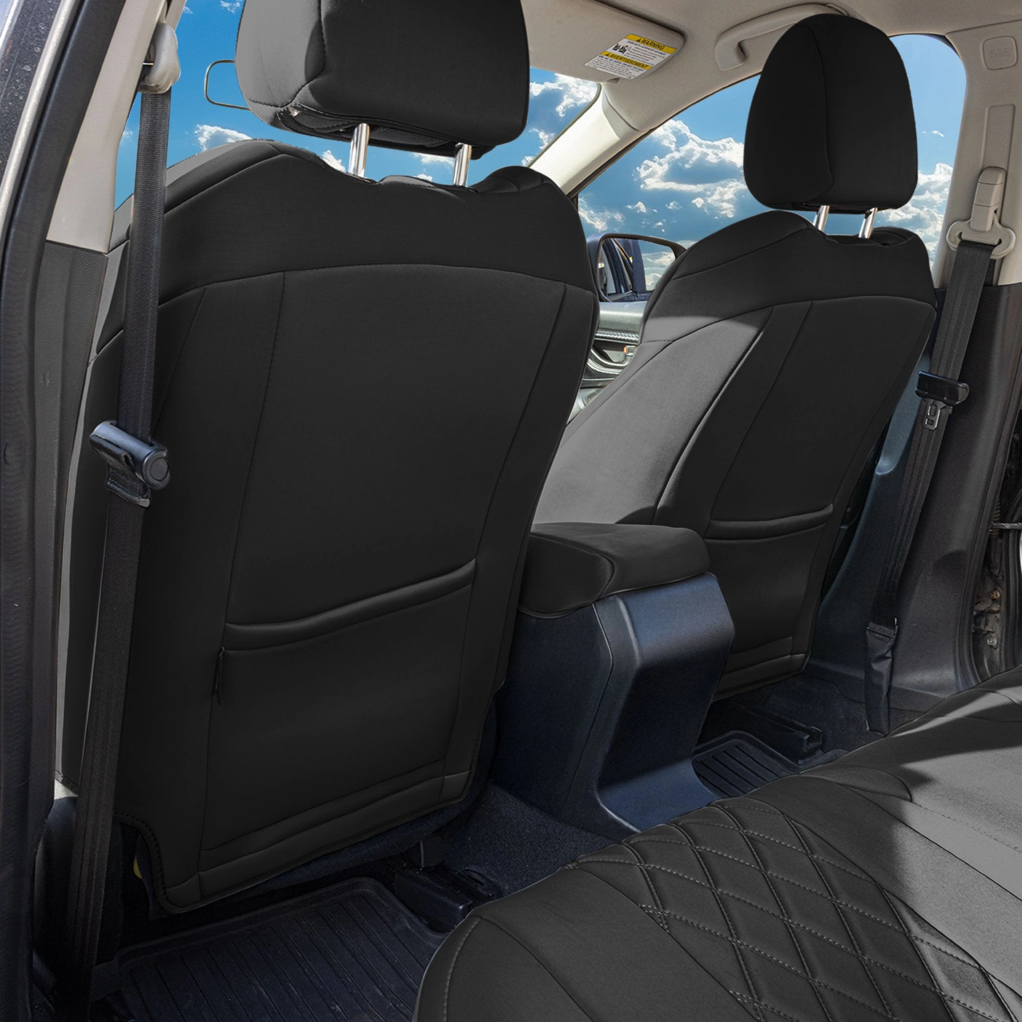 Subaru Crosstrek 2018-2023 - Full Set Seat Covers - Black Ultraflex Neoprene