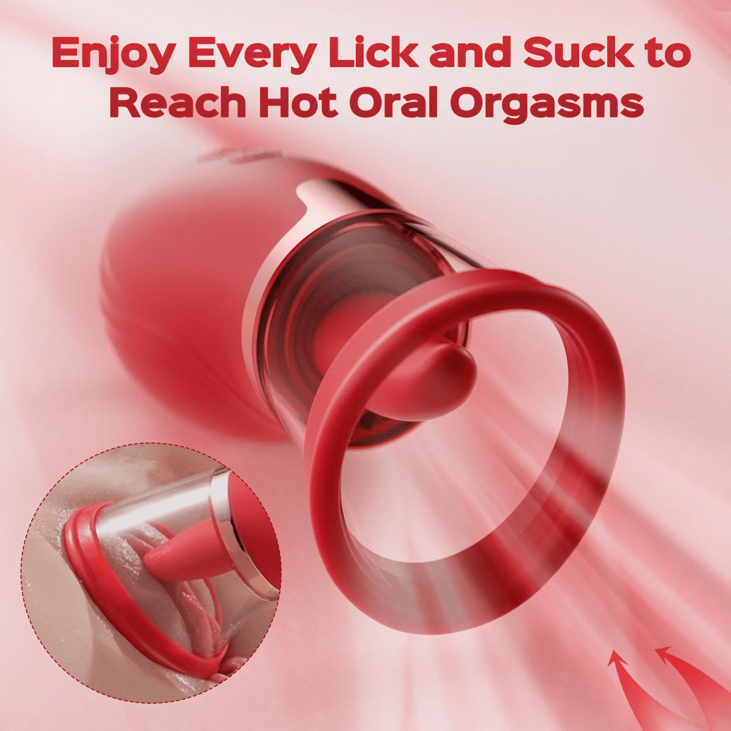 Sucking & Tongue-Licking Woman Vibrator Clit Nipple Stimulator Pussy Pump