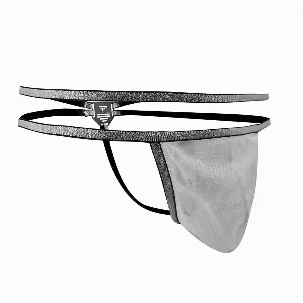 Tauwell Men's T-Back Thongs - Double Waistband, Sexy Underwear 24104
