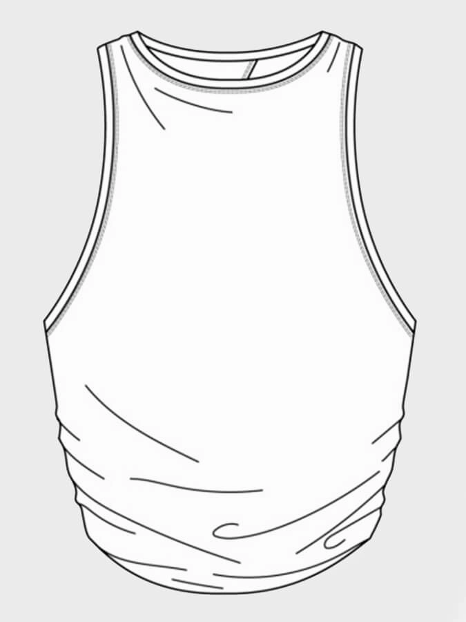 Tavi Tie Back Women's Tank Top - White