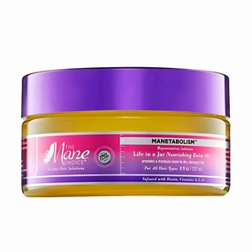 The Mane Choice Manetabolism Life in a Jar Nourishing Balm Oil - 8 oz