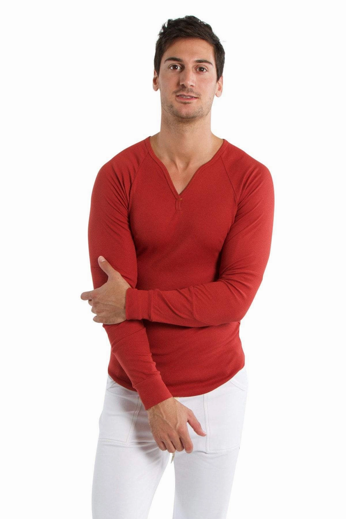 Thermal V-Neck Long Sleeve (Cinnabar)
