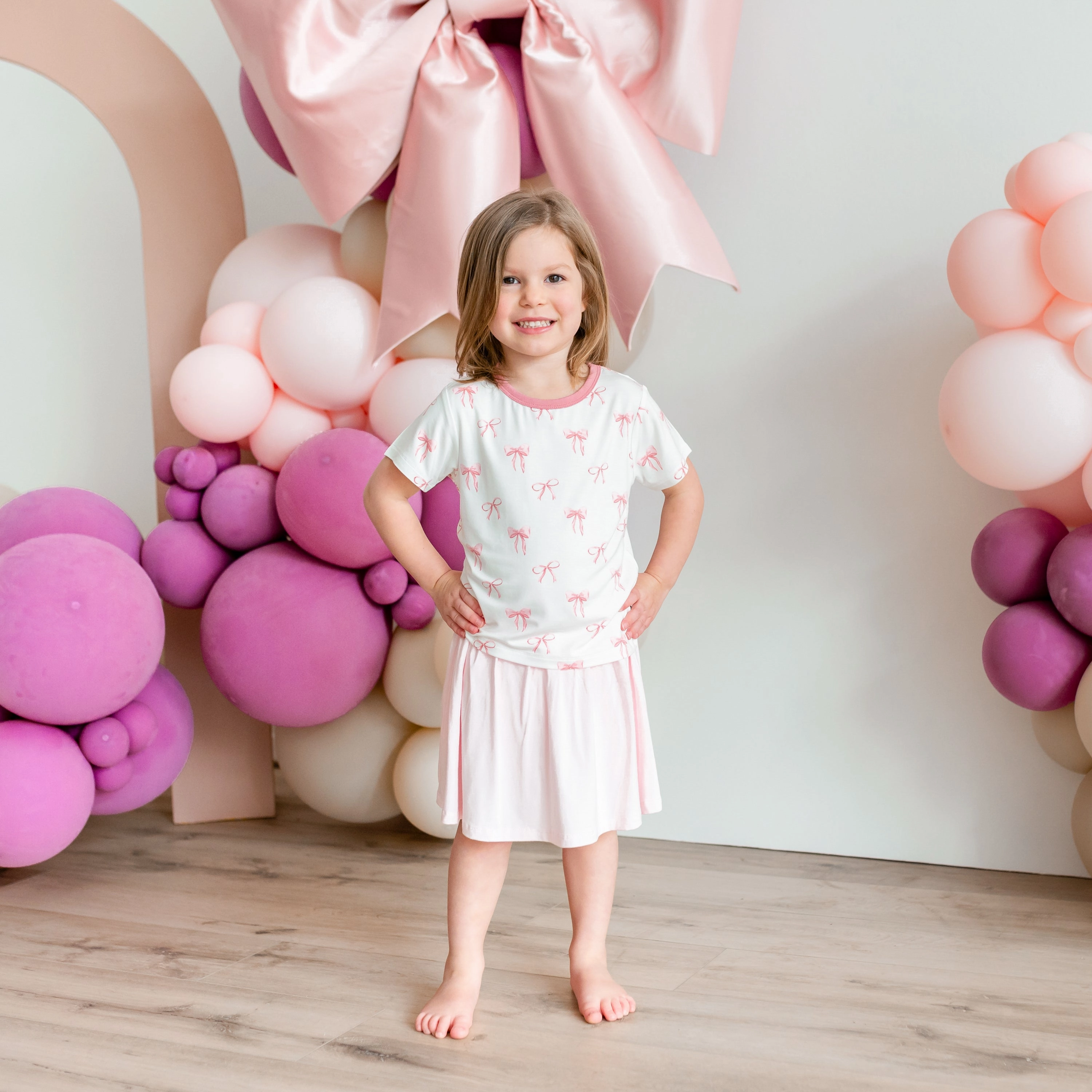 Toddler Basic Tee in Bow