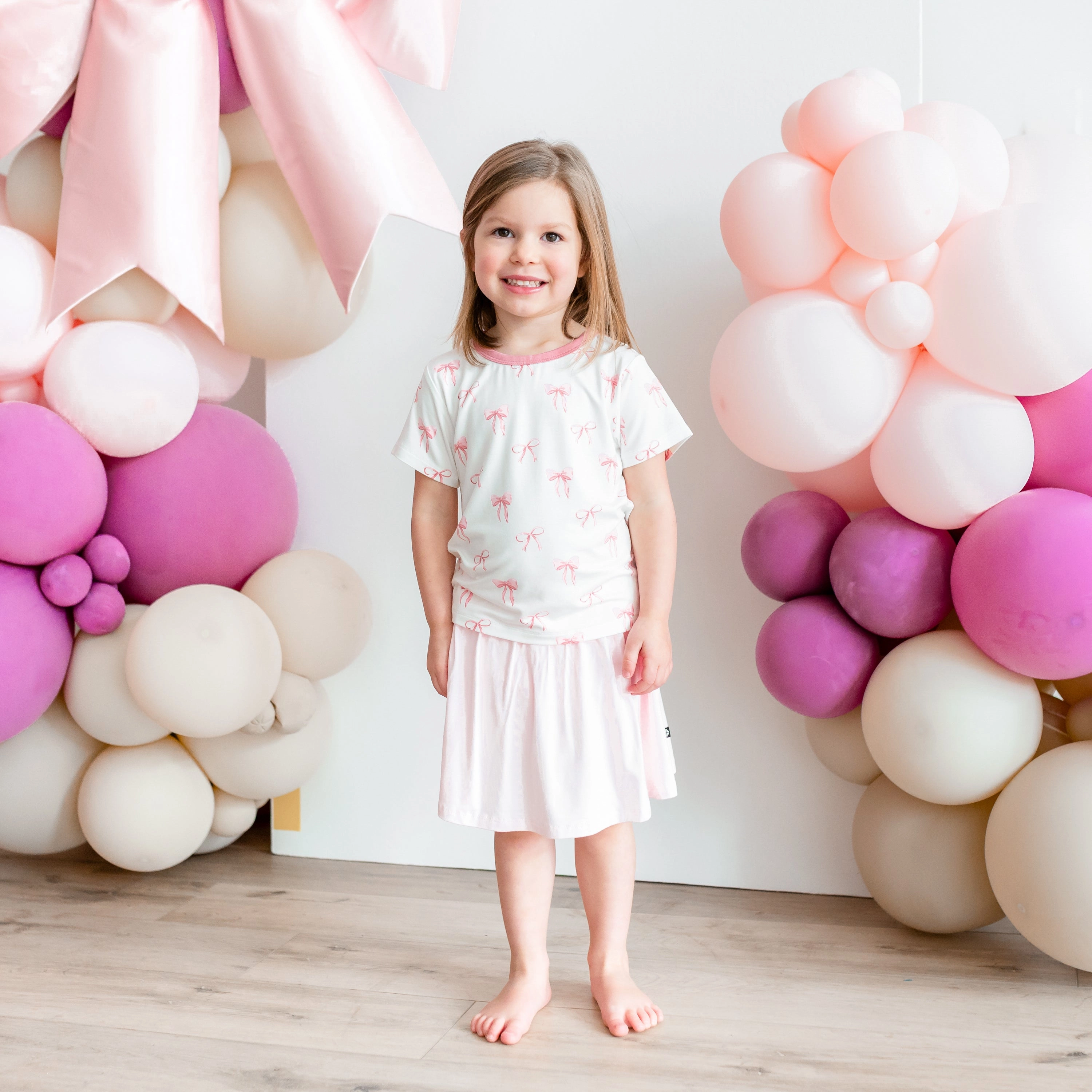 Toddler Basic Tee in Bow