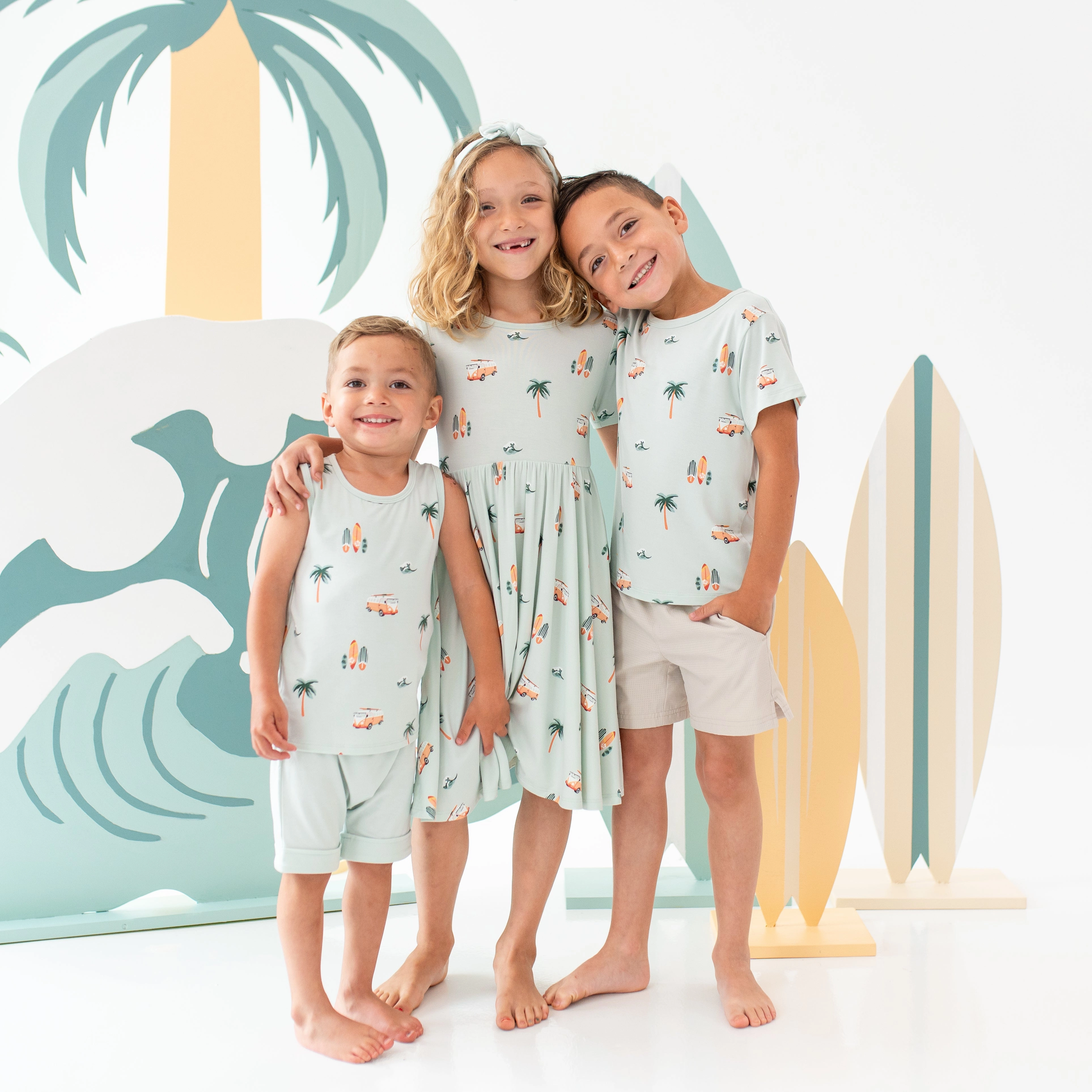 Toddler Basic Tee in Dew Surf