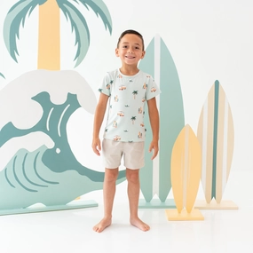 Toddler Basic Tee in Dew Surf