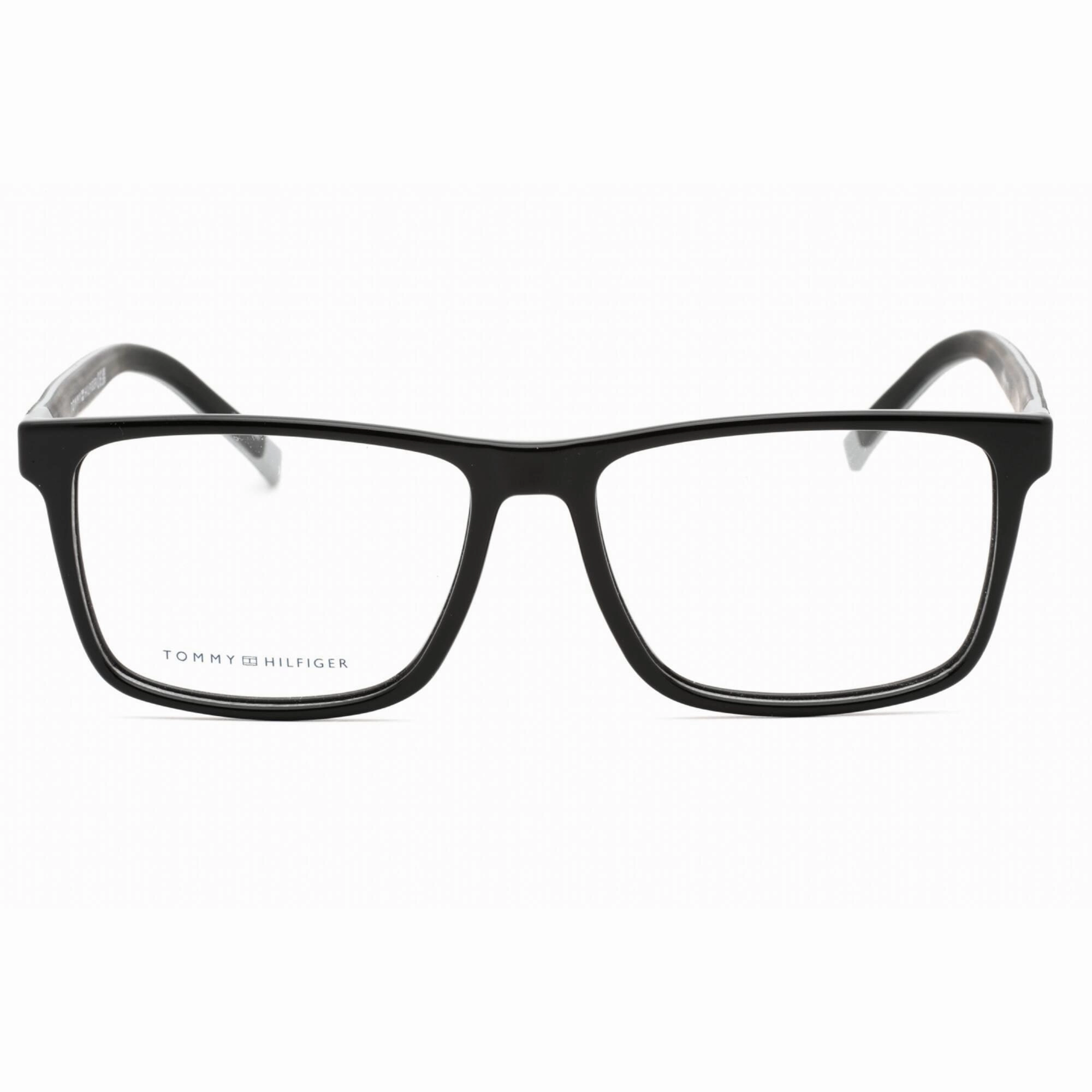 Tommy Hilfiger Men's Eyeglasses - Black Grey Rectangular Frame | TH 1948 008A 00