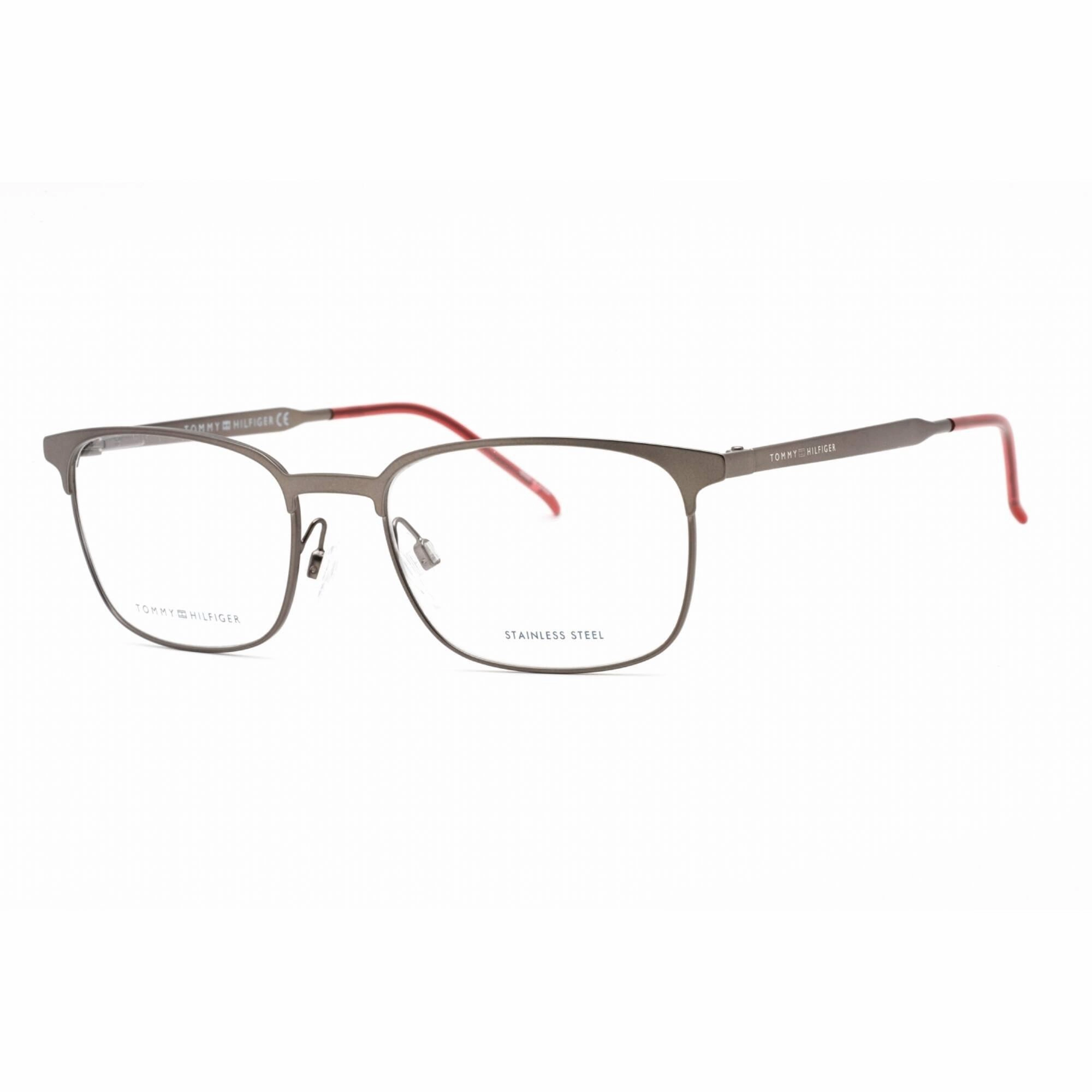 Tommy Hilfiger Men's Eyeglasses - Full Rim Grey Rectangular Shape Frame | TH 1643 R80