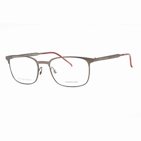 Tommy Hilfiger Men's Eyeglasses - Full Rim Grey Rectangular Shape Frame | TH 1643 R80