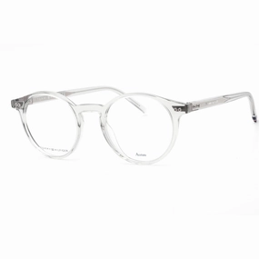 Tommy Hilfiger Men's Eyeglasses - Grey Acetate Full Rim Round Frame | TH 1813 KB7