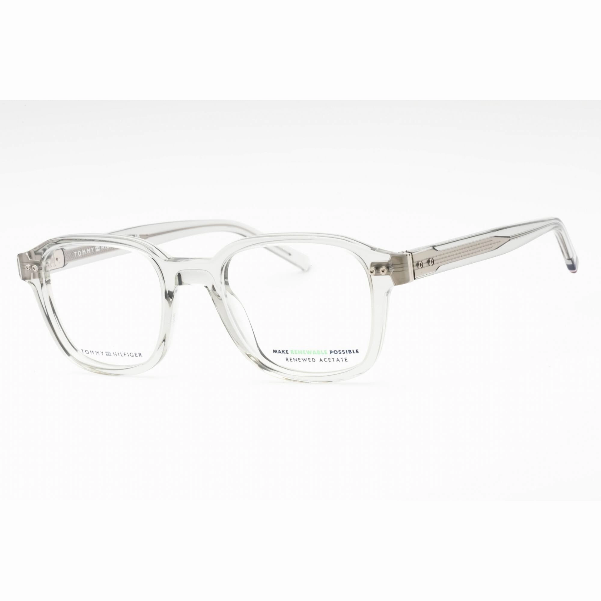 Tommy Hilfiger Men's Eyeglasses - Grey Plastic Rectangular Frame | TH 1983 0KB7 00