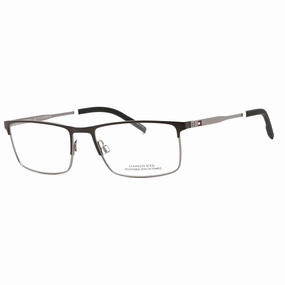 Tommy Hilfiger Men's Eyeglasses - Matte Dark Ruthenium Metal Frame | TH 1843 0XCB 00