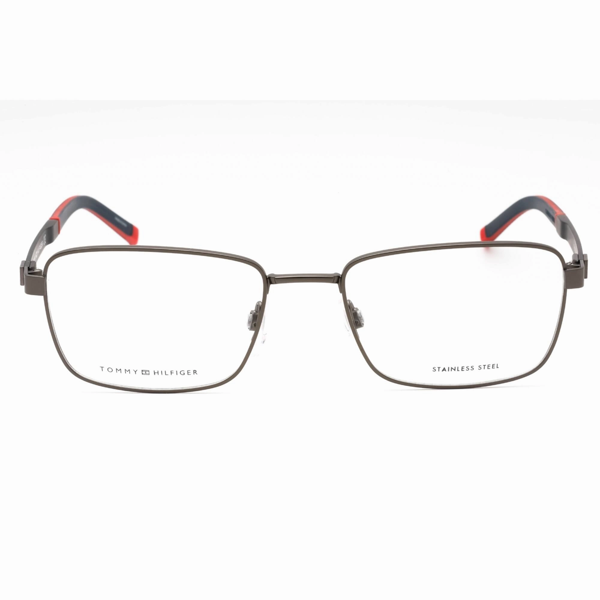 Tommy Hilfiger Men's Eyeglasses - Matte Dark Ruthenium Metal Frame | TH 1946 0R80 00