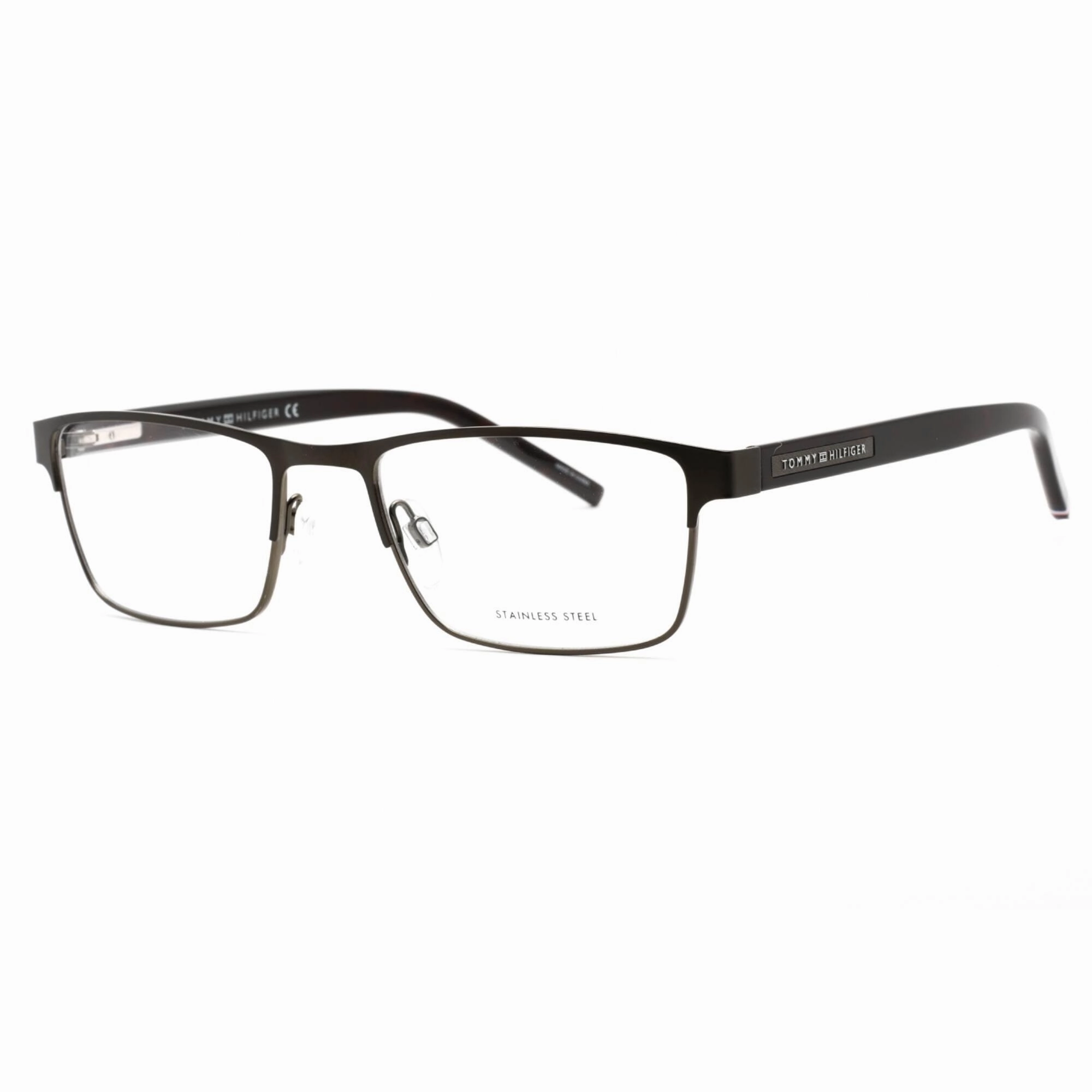 Tommy Hilfiger Men's Eyeglasses - Matte Ruthenium Black Metal Frame | TH 1944 0SVK 00