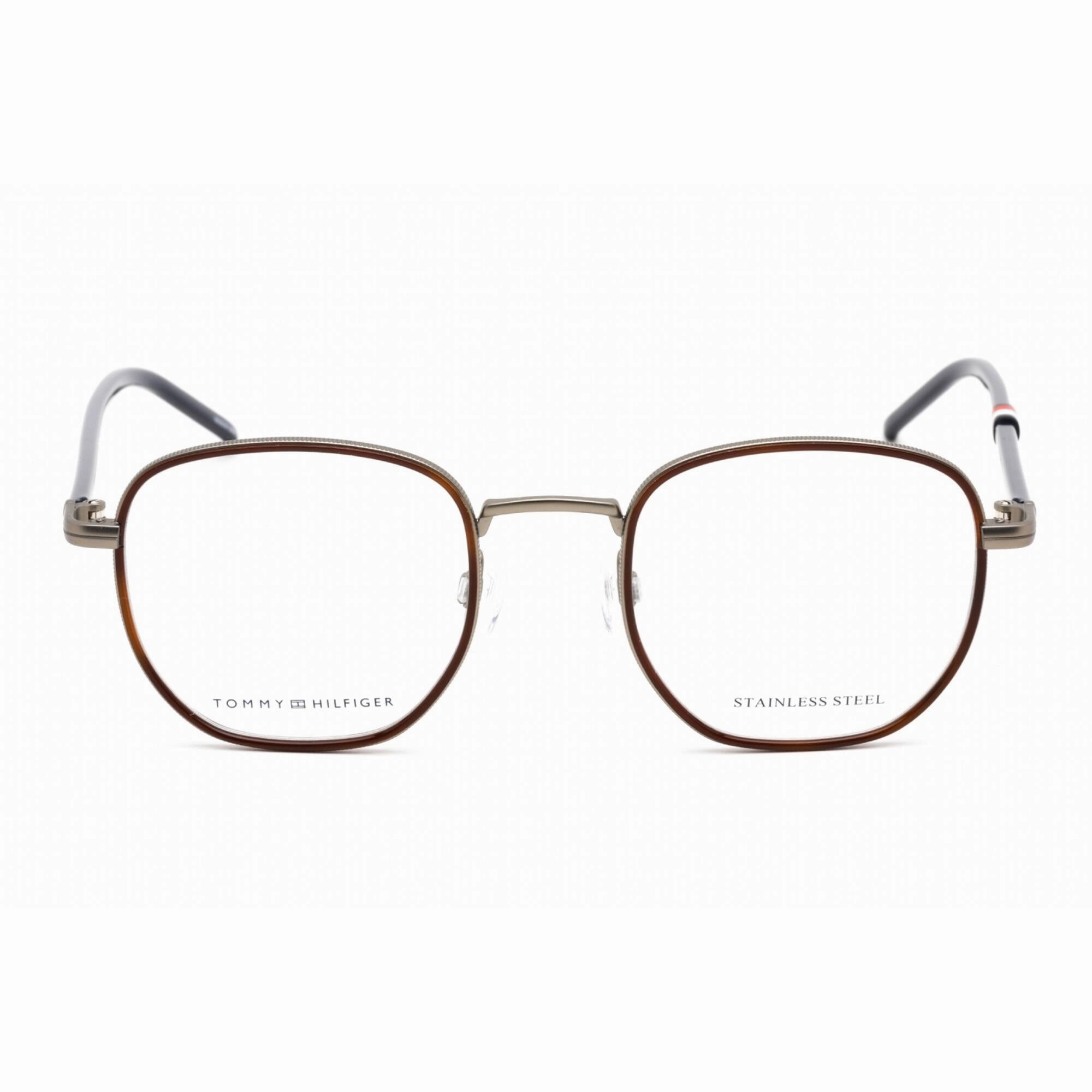 Tommy Hilfiger Men's Eyeglasses - Matte Ruthenium Oval Full Rim | TH 1686 0R81 00