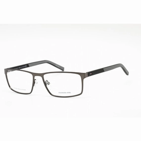 Tommy Hilfiger Men's Eyeglasses - Semi Matte Dark Ruthenium Frame | Th 1593 0R80 00