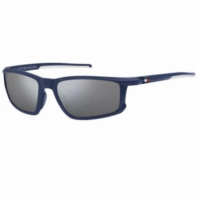 Tommy Hilfiger Men's Sunglasses - Matte Blue Plastic Full Rim Frame | TH 1914/S 0FLL